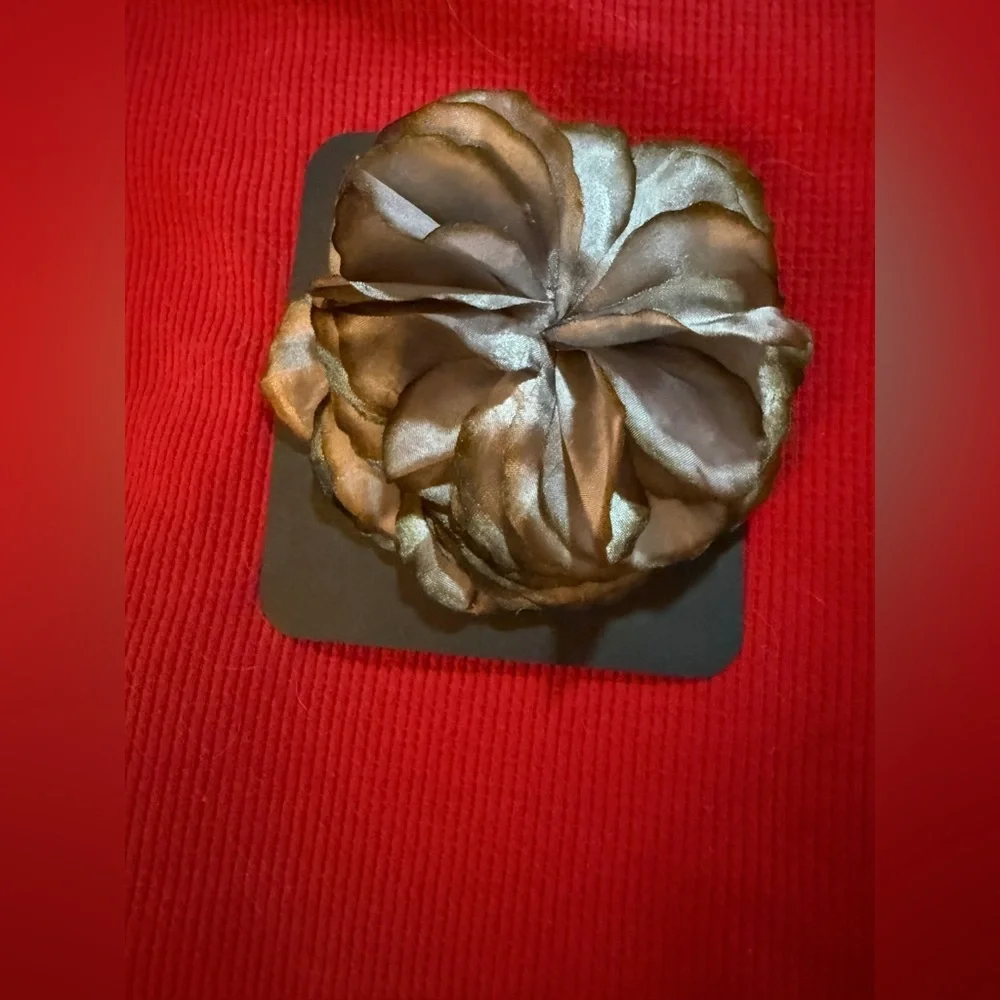 Brown Satin Hair Clip